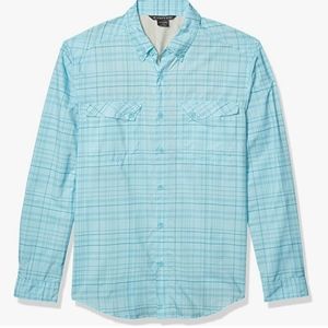 ExOfficio Men's Minimo Plaid Long Sleeve Shirt XXL relaxed Hiking